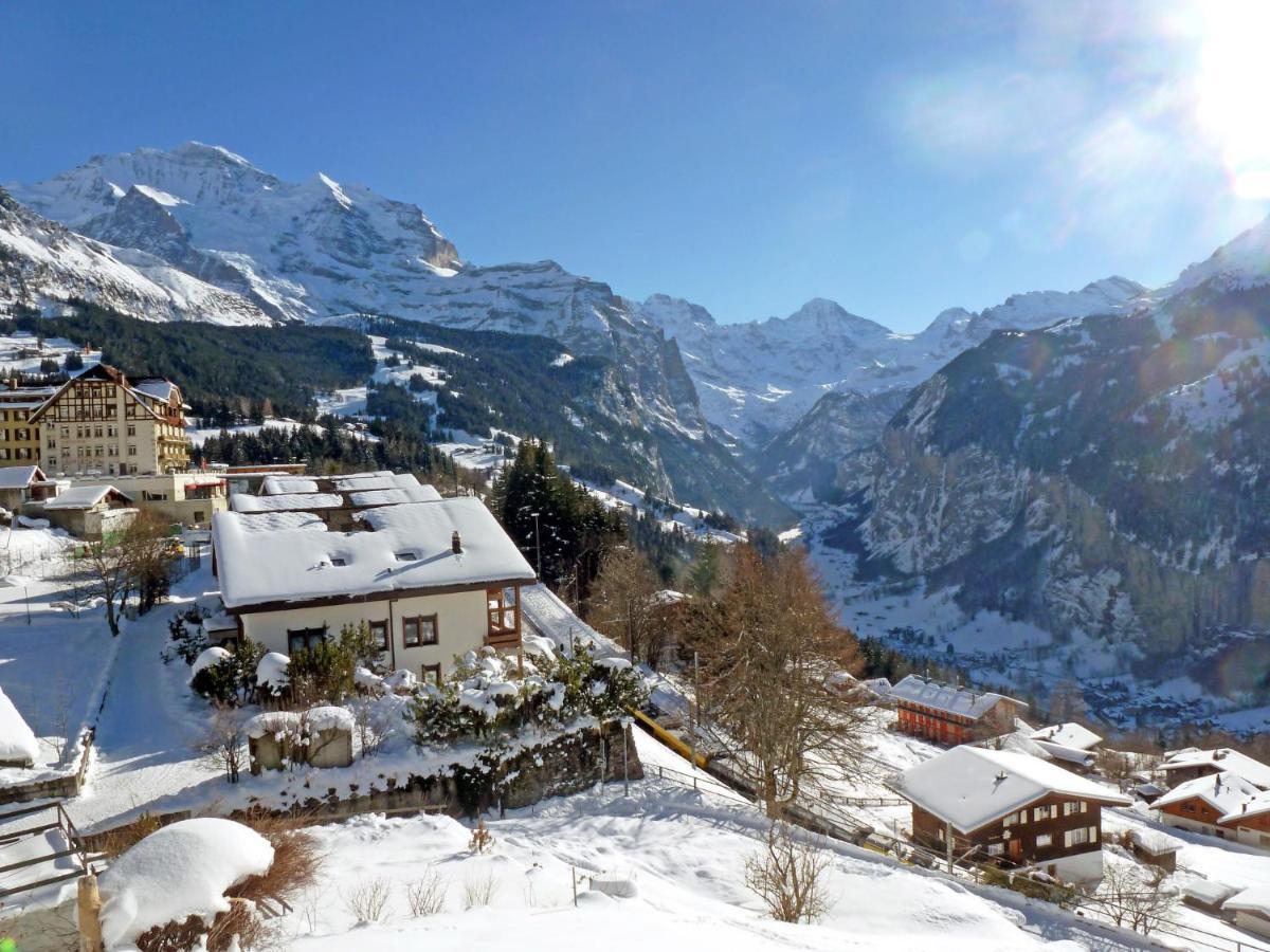 Apartment Rose Studio Y By Interhome Wengen Exteriör bild