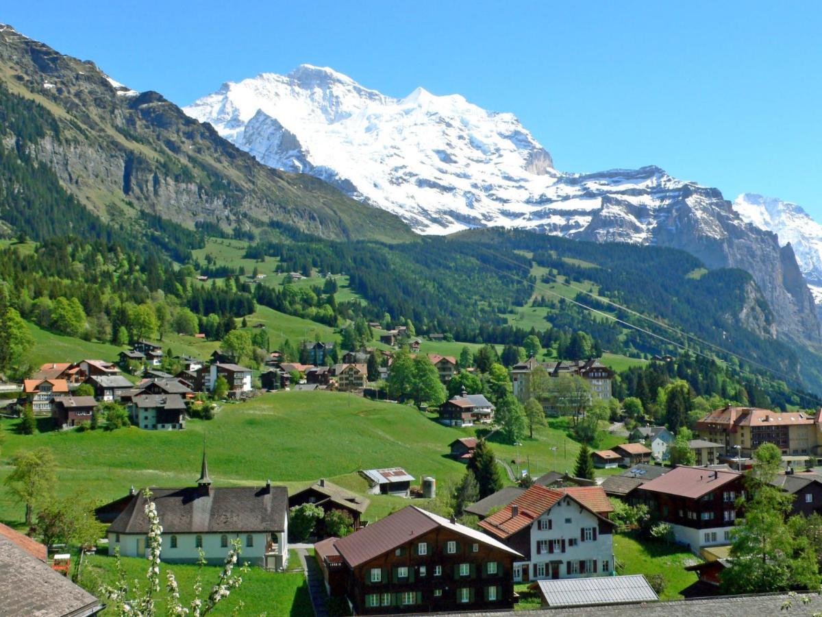 Apartment Rose Studio Y By Interhome Wengen Exteriör bild