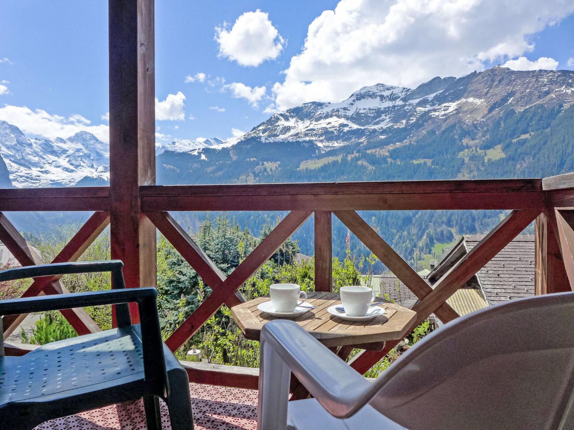 Apartment Rose Studio Y By Interhome Wengen Exteriör bild