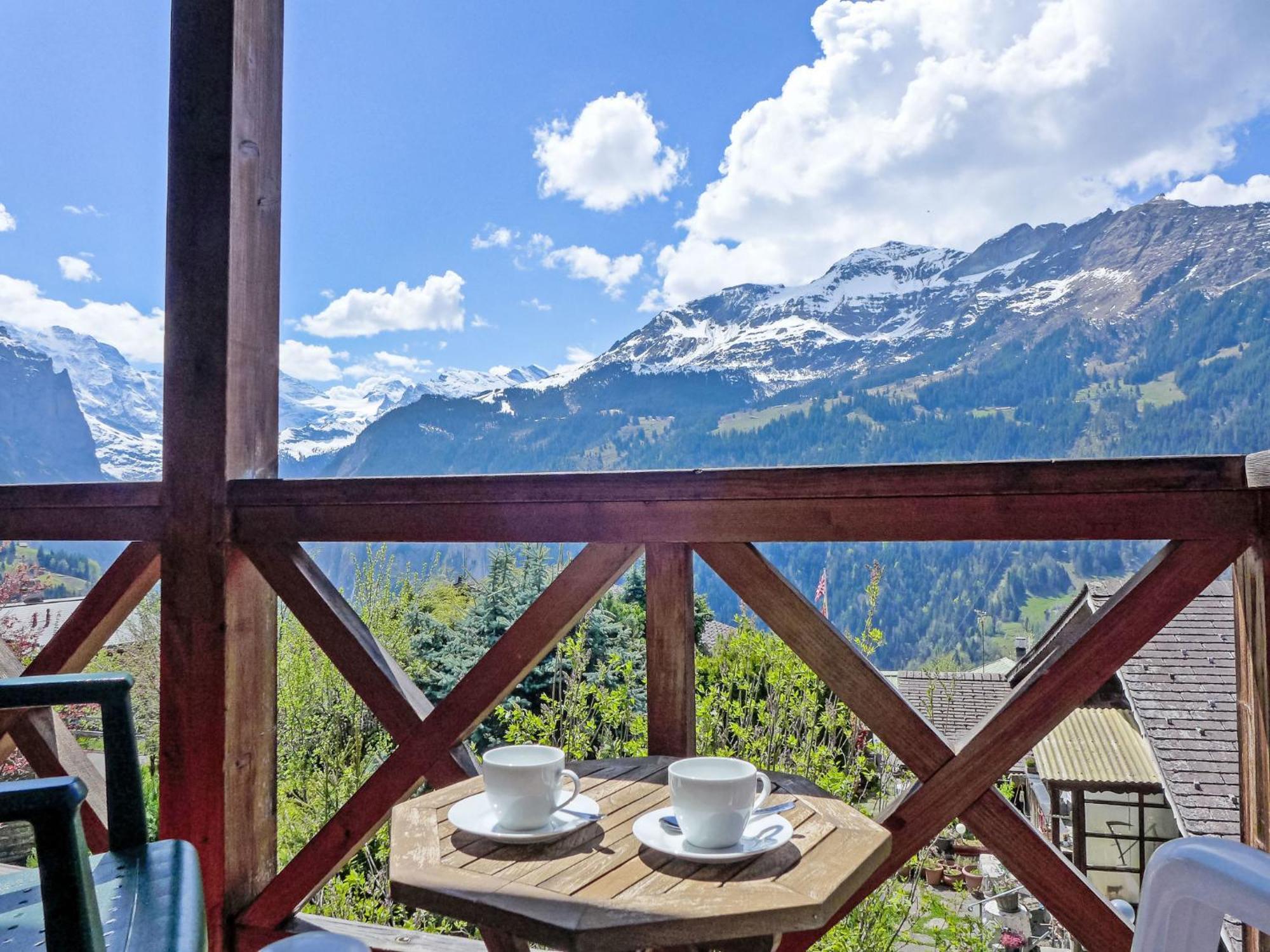 Apartment Rose Studio Y By Interhome Wengen Exteriör bild